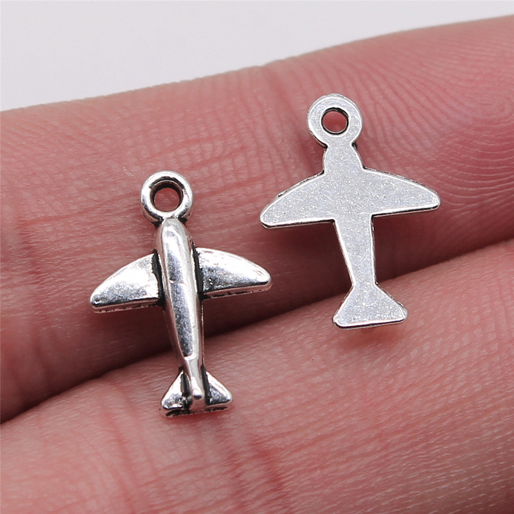 Vintage Fashion Stores - 10 peças de pingentes de avião