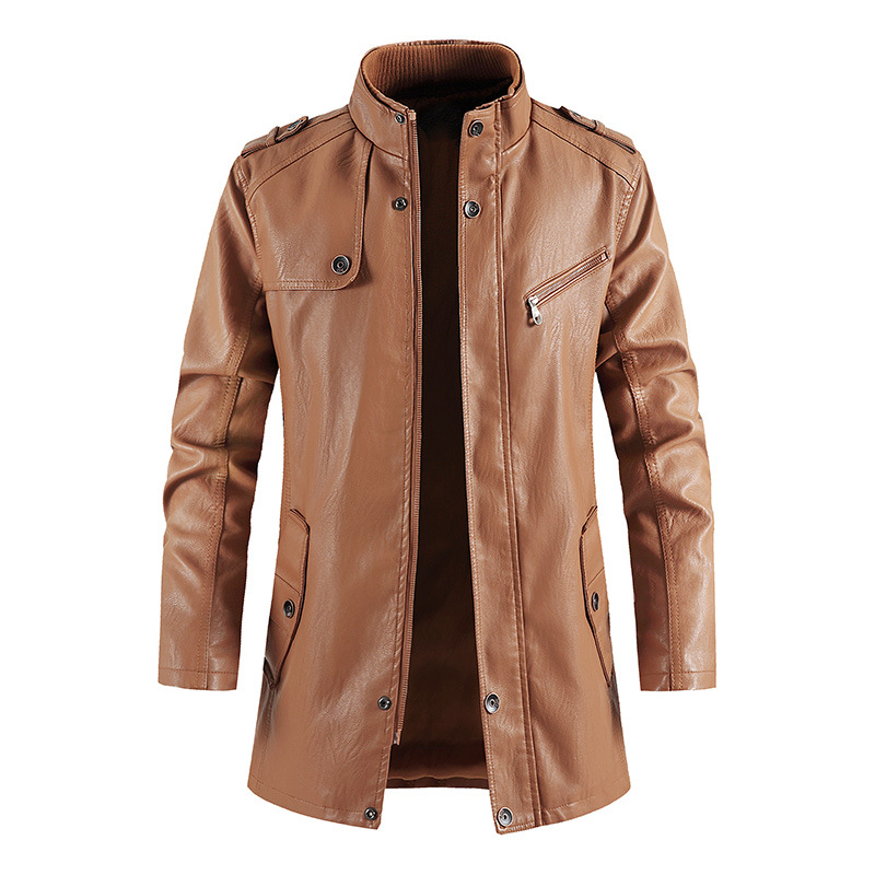 Vintage Windbreaker Nylon - Jaqueta masculina de couro sintético de