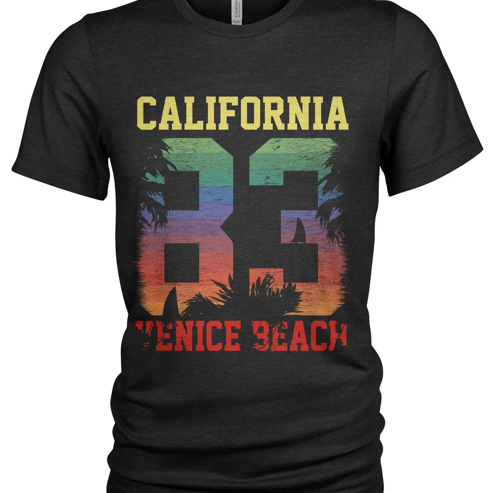 Vintage Fashion La - Camiseta Vintage Venice Beach 1983 Califórnia