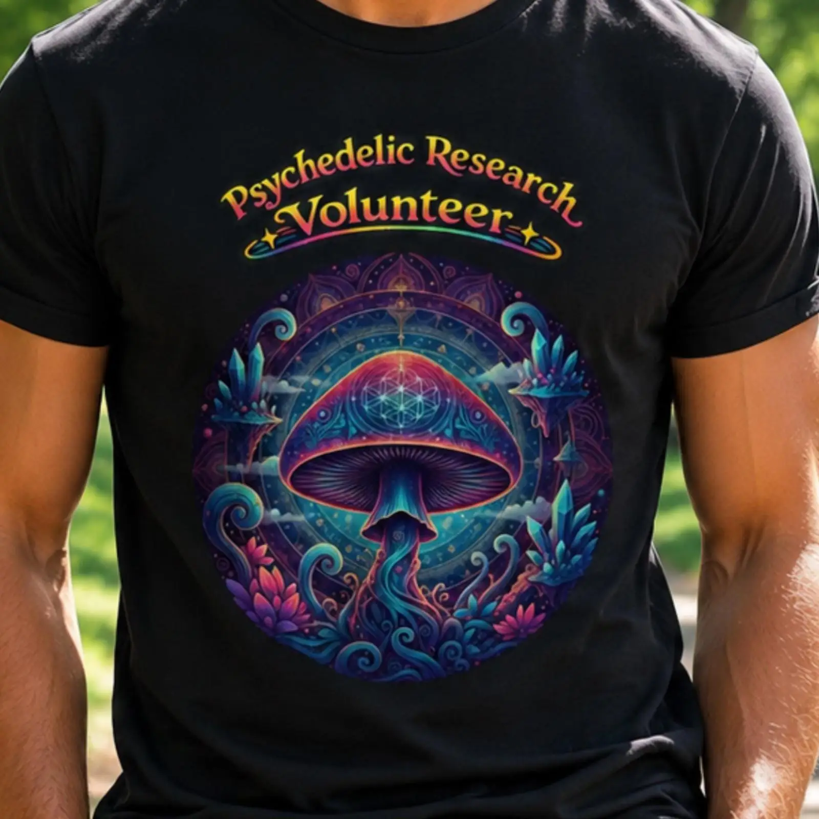 Vintage Fashion Research - Camiseta de Voluntário de Pesquisa Psicodélica