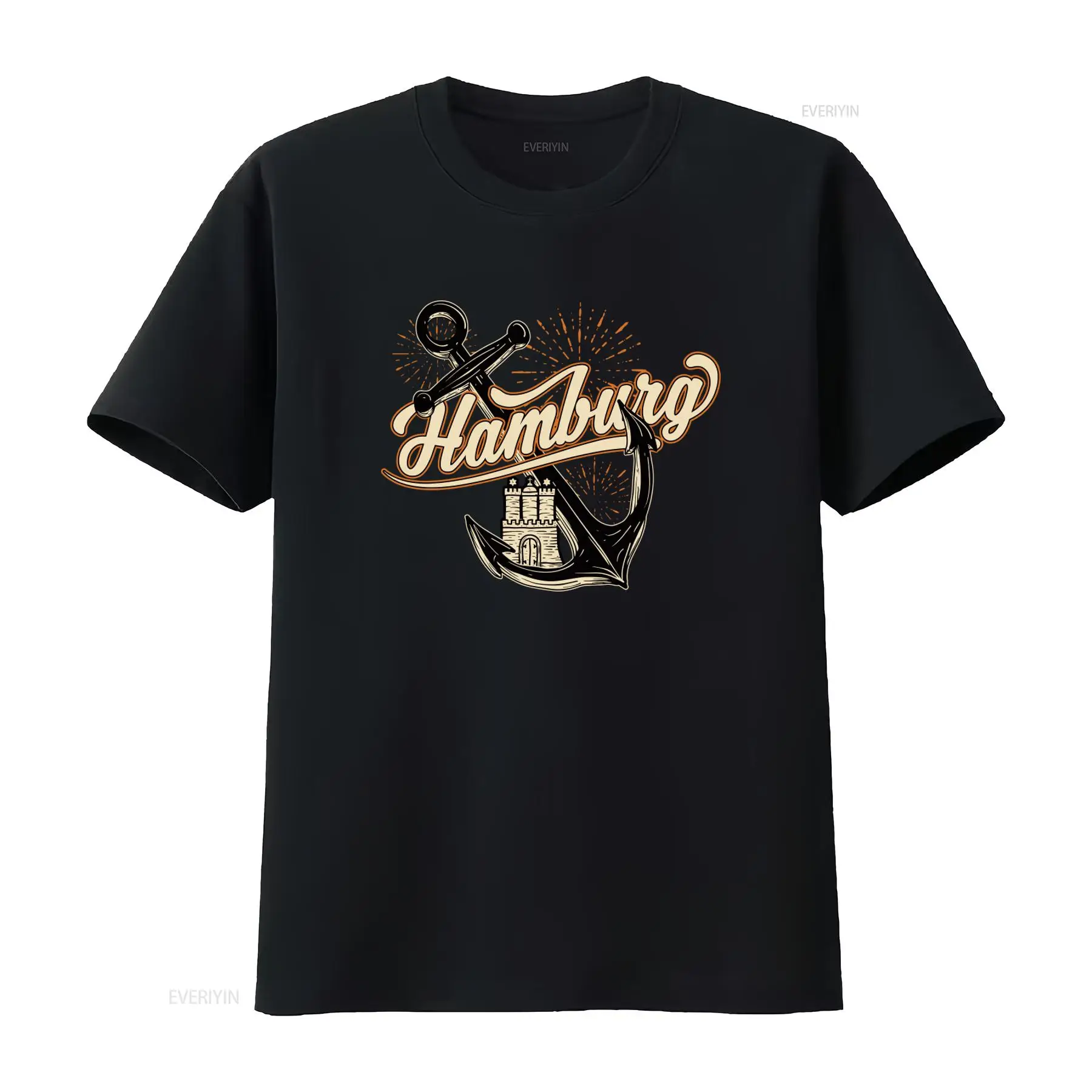 Camiseta Masculina Estampada Â - Vintage Fashion Hamburg avaliação e preço