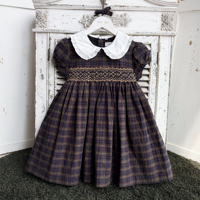 Vestido Vintage Azul Escuro Bo - Vintage Fashion La avaliação e preço