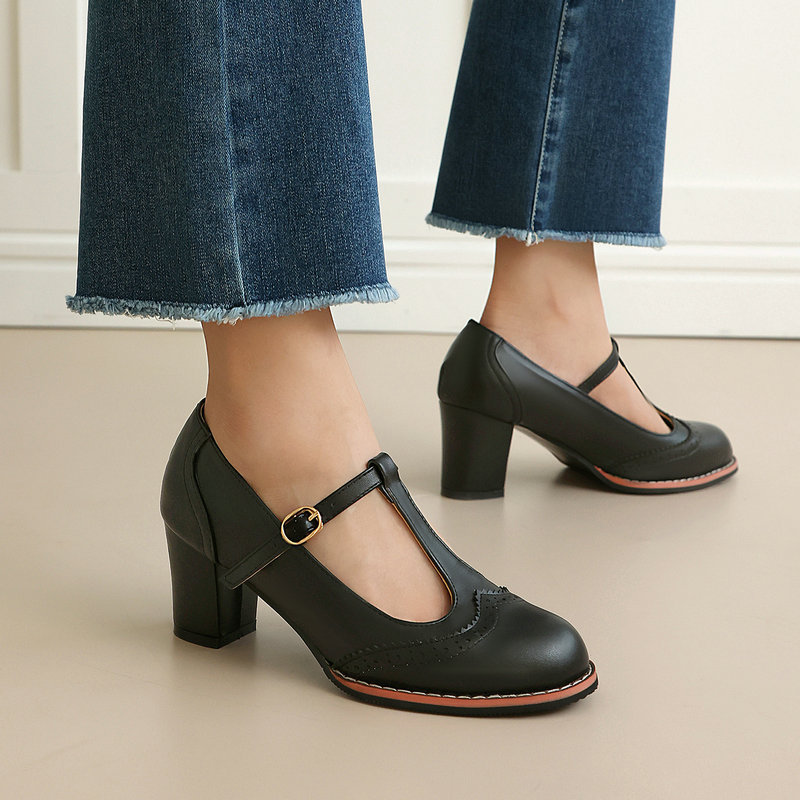 Sapatos Femininos Mary Jane co - Vintage Fashion Online avaliação e preço
