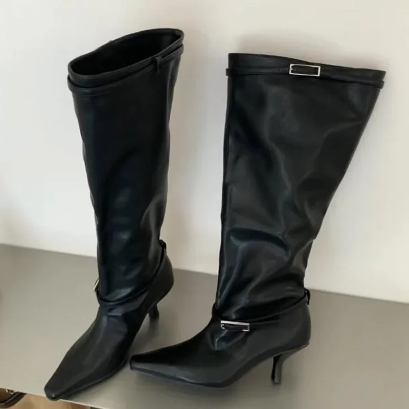 Botas de cano alto femininas A - Vintage Fashion Dresses avaliação e preço