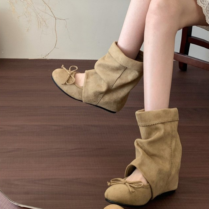 Botas de cano médio estilo Mar - Vintage Fashion Dresses avaliação e preço